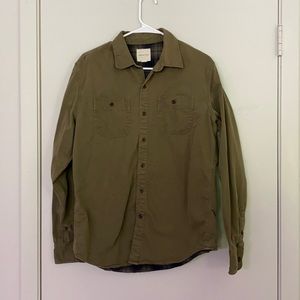 American Eagle fleece lined button down